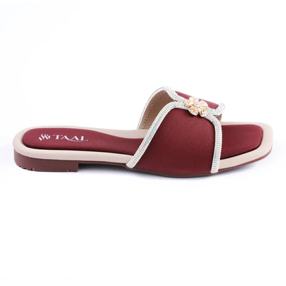 Sephora Maroon women slippers