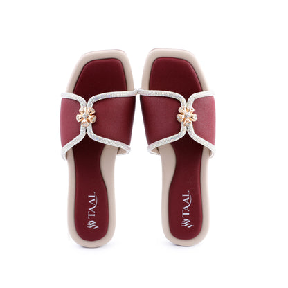 Sephora Maroon women slippers