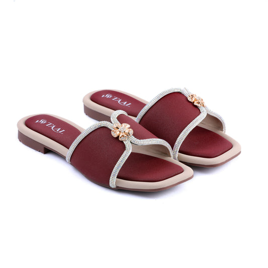 Sephora Maroon women slippers