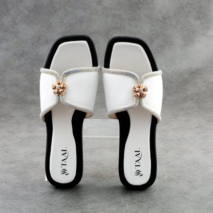 Sephora White women slippers