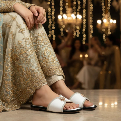 Sephora White women slippers