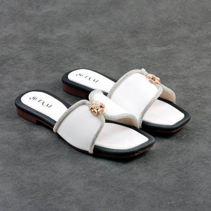 Sephora White women slippers