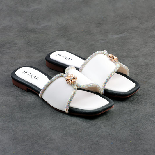 Sephora White women slippers