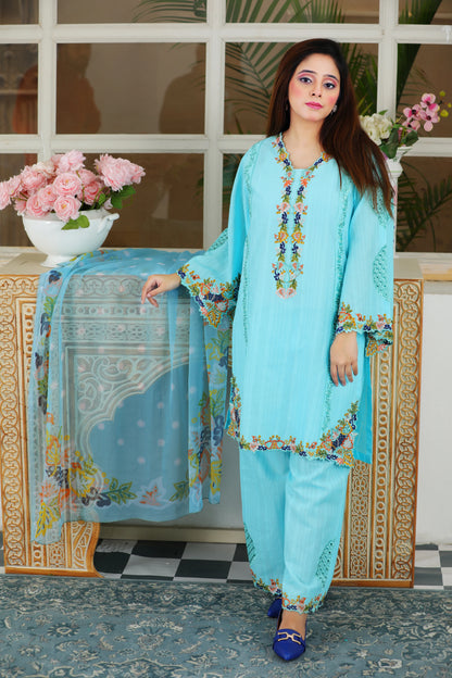 Baily Sky Embroidered 3Pcs