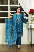 Ofeliya Zinc Embroidered 3Pcs