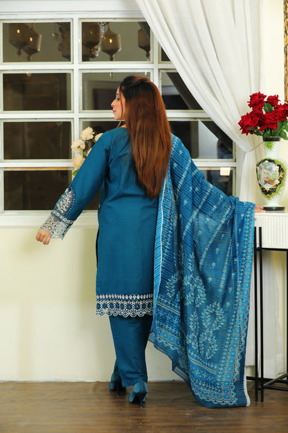 Ofeliya Zinc Embroidered 3Pcs
