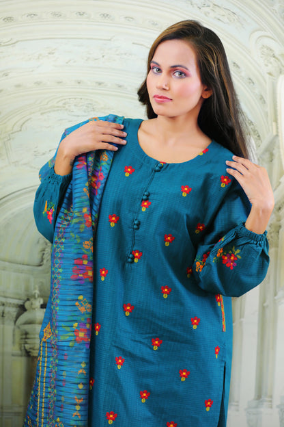 Raisa Zinc Embroidered 3Pcs