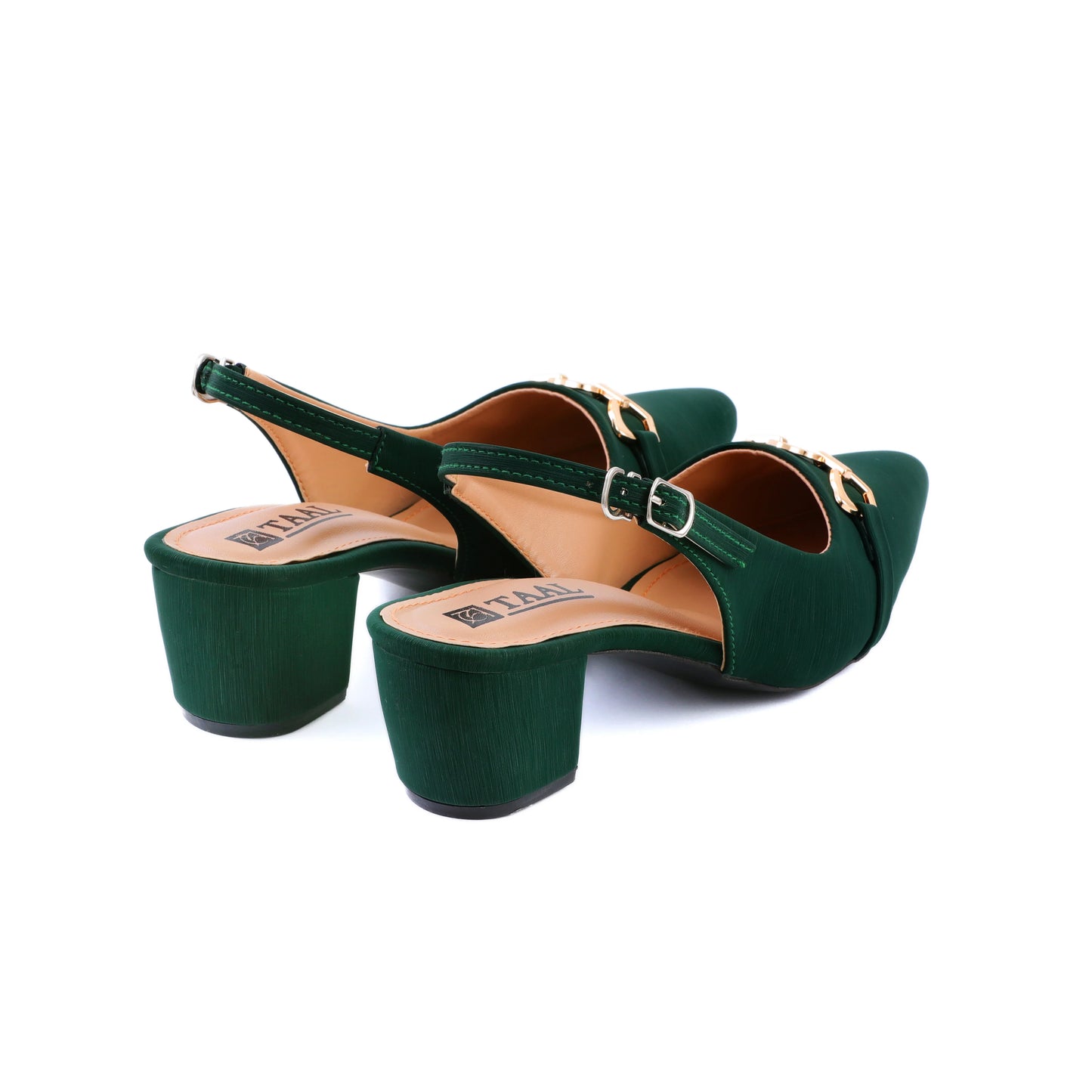 Sevish green women sling back heel sandals