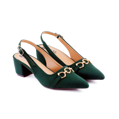 Sevish green women sling back heel sandals