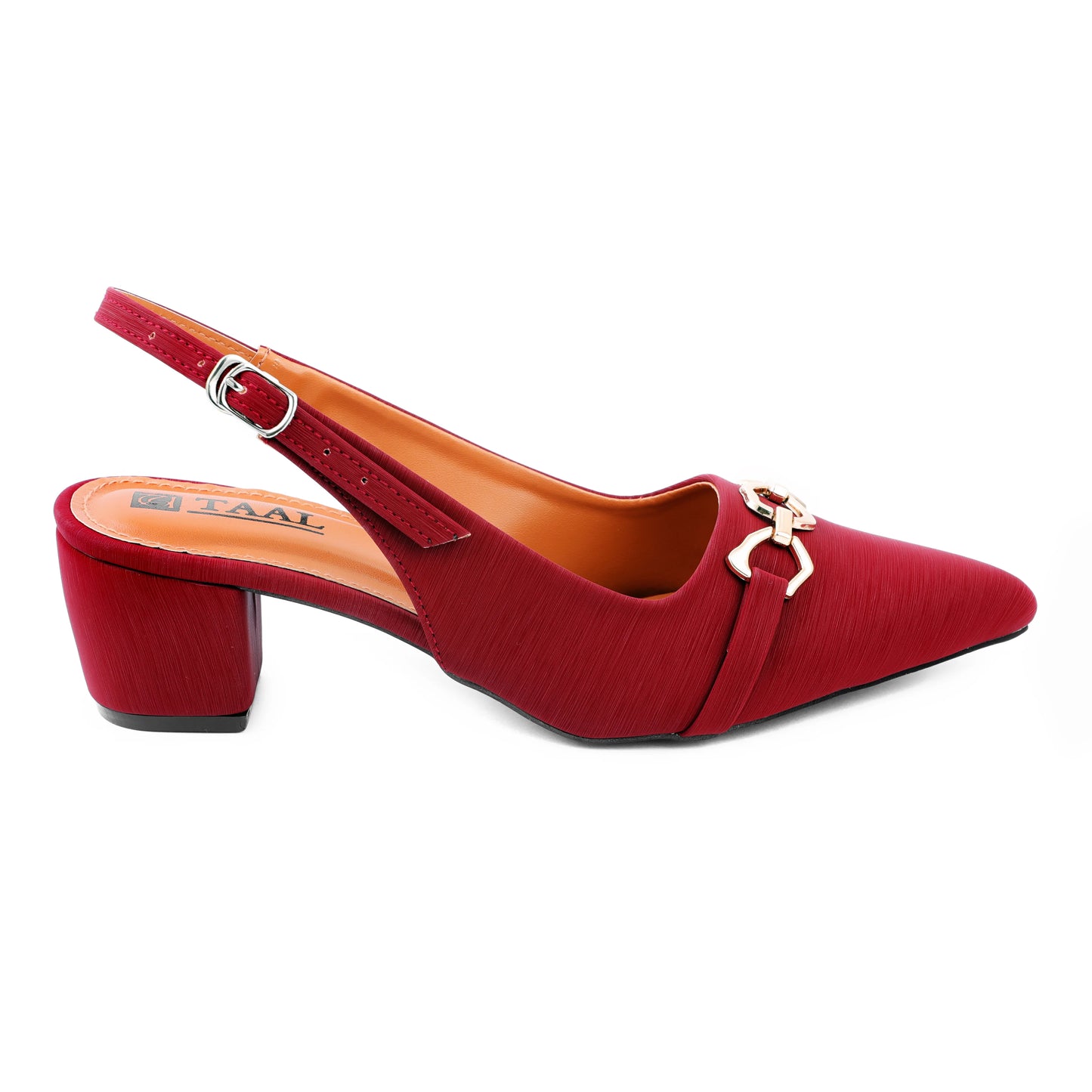 Sevish maroon women sling back heel sandals