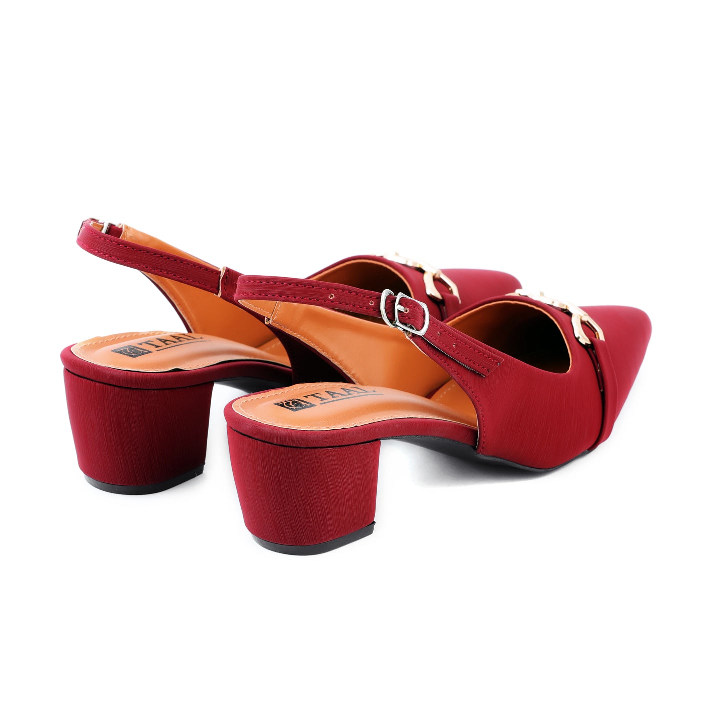 Sevish maroon women sling back heel sandals