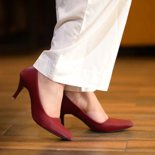 Torres Maroon women stiletto heels
