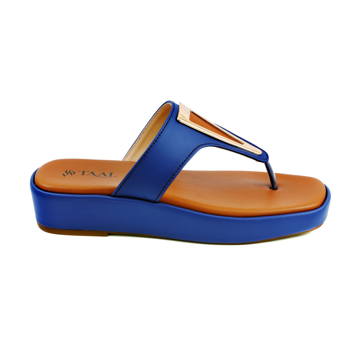 Vento Blue women wedge slippers