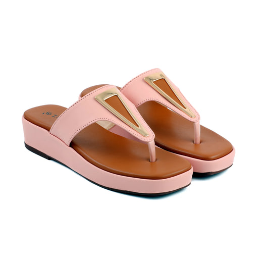 Vento Pink women wedge slippers