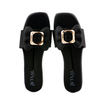 Winnie Black women flat slippers