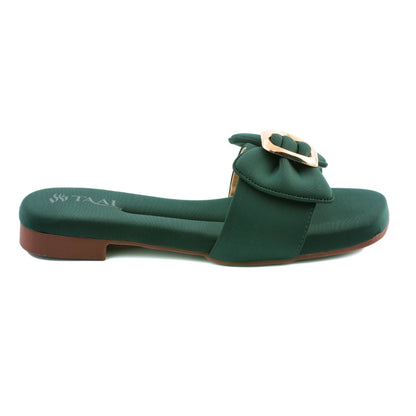 Winnie Green women flat slippers