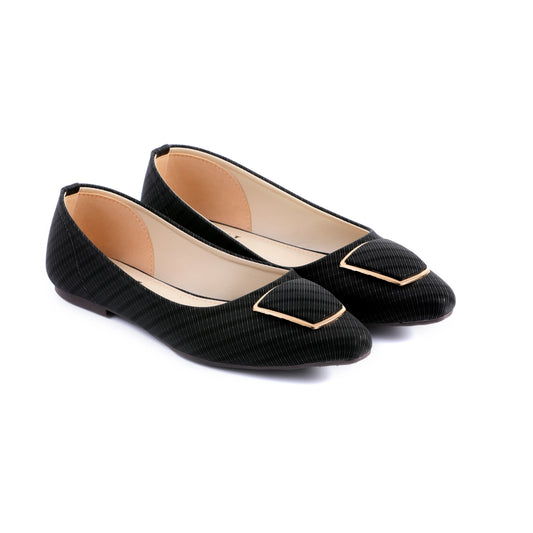 Zyla black Women Flat Pumps