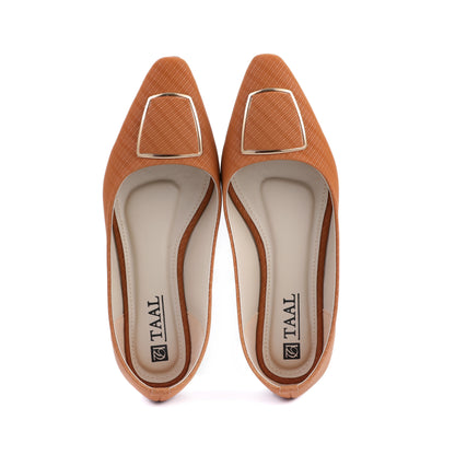 Zyla Brown Women Flat Pumps