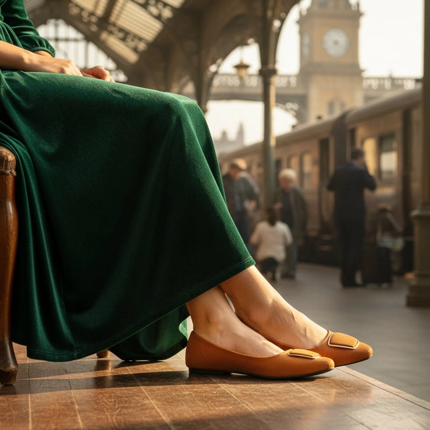Zyla Brown Women Flat Pumps