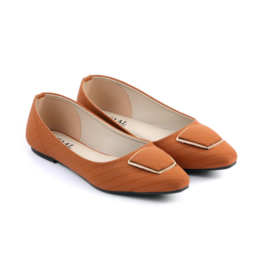 Zyla Brown Women Flat Pumps