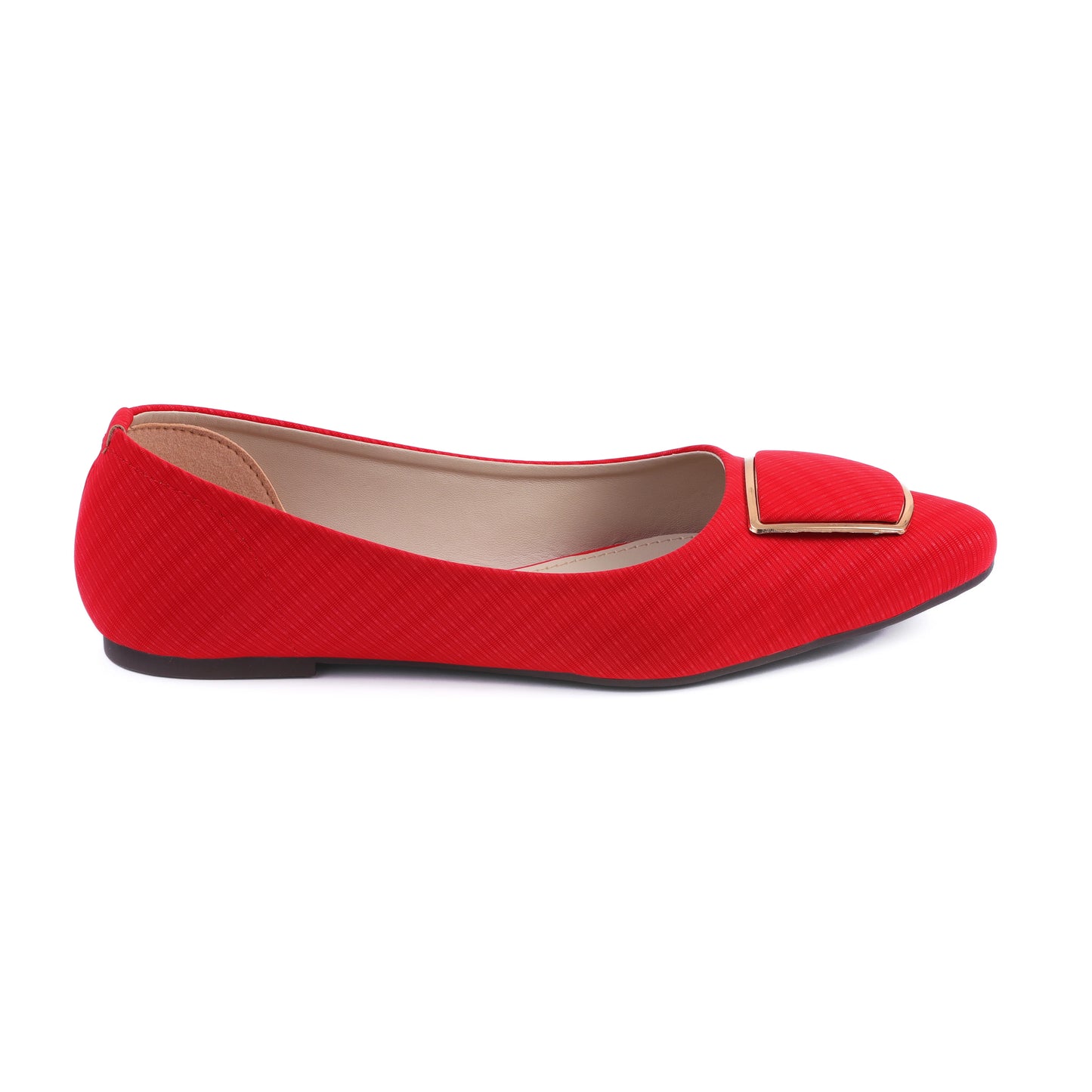 Zyla red Women Flat Pumps