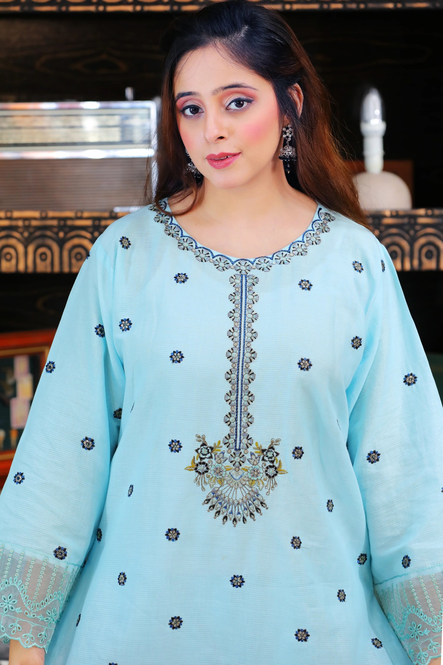 Zariah SKY Embroidered 3Pcs